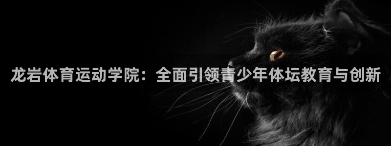 3377体育官网下载注册：龙岩体育运动学院：全面引领青少年体